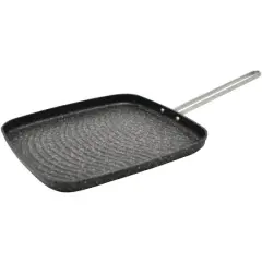 THE ROCK by Starfrit 10" Grill Pan With Stainless Steel Wire Handle
