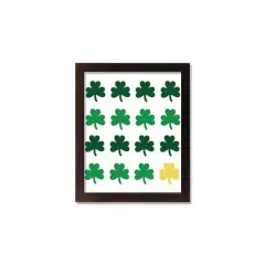 Shamrock Gold 11" x 14" Black Framed Print Under Plexiglass
