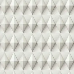 RoomMates Paragon Geometric Peel & Stick Wallpaper Taupe and White