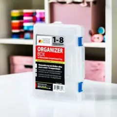 Quantum Storage Systems&reg; Clear 1-6 Compartment Storage Boxes