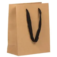 JAM Paper Medium Kraft Matte Heavy Duty Gift Bags, 3ct.