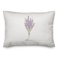 Bloom Where Planted 14" x 20" Throw Pillow
