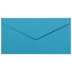 JAM Paper 3.875" x 7.5" Brite Hue Monarch Envelopes, 50ct. Blue