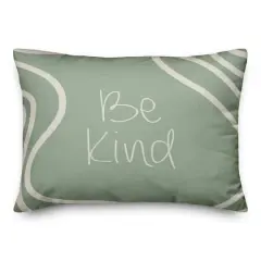 Sage Be Kind Throw Pillow