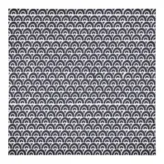 Navy Wavy Arch 10" x 10"Cotton Twill Napkin