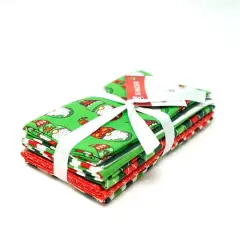 SINGER Christmas Gnome Holiday 5 Piece Fat Quarter Bundle