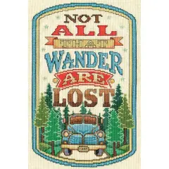 Design Works&trade; All That Wander Counted Cross Stitch Kit