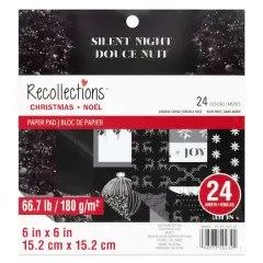 6" x 6" Silent Night Double-Sided Paper Pad, 24 Sheets by Recollections&trade;