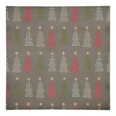 Gray Tree Pattern Cotton Twill Napkin