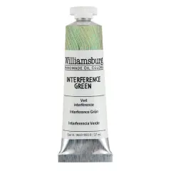Williamsburg&reg; Artist Oil Colors, 37mL Interference Green