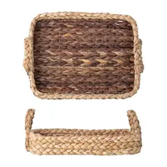 Hello Honey&reg; Brown Decorative Handwoven Seagrass Tray