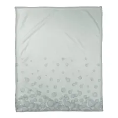 Bubbles Coral Fleece Blanket Blue