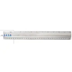 Helix&reg; Clear 2X Magnifier Ruler, 12"