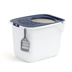 IRIS&reg; 49qt. Cat Litter Box with Top Entry Lid