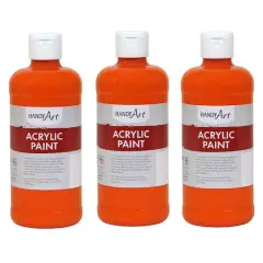 Handy Art&reg; Acrylic Paint, 3ct. Chrome Orange