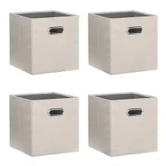 SunnyPoint 13" Storage Bin, 4ct. Cream