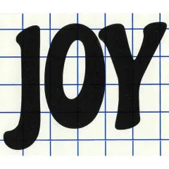Leisure Arts&reg; Vinyl Matte Black Joy Decal
