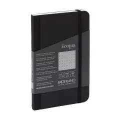 Fabriano&reg; Ecoqua Plus Dotted Fabric-Bound Notebook Black