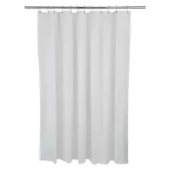 Bath Bliss Premium Shower Curtain Liner White