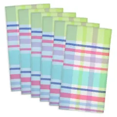 DII&reg; Spring Plaid Cloth Dinner Napkins, 6ct.