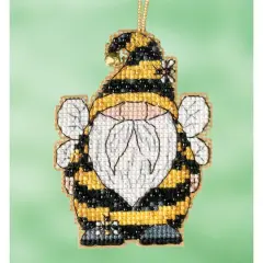 Mill Hill&reg; Bee Gnome Counted Cross Stitch Ornament Kit