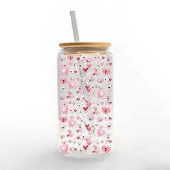 16oz. Love Puppy Glass Can Cup