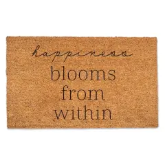 Happiness Blooms from Within Doormat