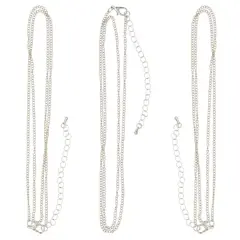 Rhodium Cuban Curb Chain Necklaces By Bead Landing&trade;