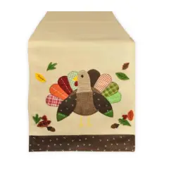 DII&reg; 64" Embroidered Turkey Table Runner