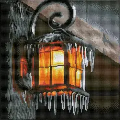 Diamond Dotz&reg; Intermediate Frosty Light Pre-Framed Diamond Painting Kit