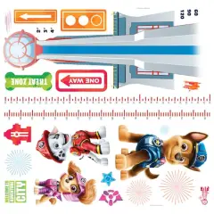 RoomMates Paw Patrol Growth Chart Peel & Stick Wall Decal Set