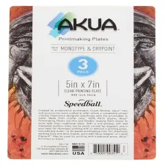 Speedball&reg; Akua&trade; Clear Printing Plates, 3ct.