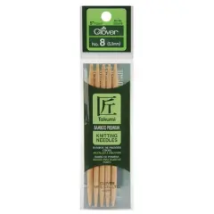 Clover Takumi&reg; 5" Bamboo Double Pointed Knitting Needles