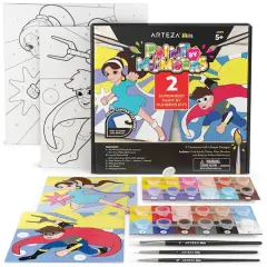 Arteza&reg; Kids Superheroes Paint by Numbers Kit, 35 pcs