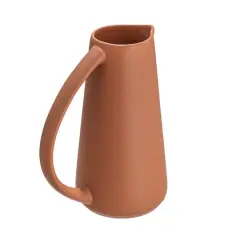 Hello Honey&reg; 48oz. Modern Stoneware Pitcher Matte Terracotta