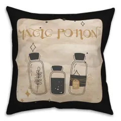 Magic Potion Bottles 2 18" x 18" Throw Pillow
