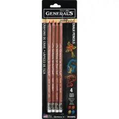 General's&reg; Multi-Pastel&trade; Bright 4 Color Chalk Pencil Set