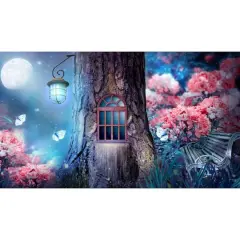 Sparkly Selections Pixie Tree House Diamond Painting Kit, Square Diamonds