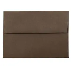JAM Paper 4.75" x 6.5" Premium Invitation Envelopes, 50ct. Chocolate Brown
