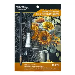 Brea Reese&trade; 6" x 8" Fall Florals Season Scratch Art Paper Pad