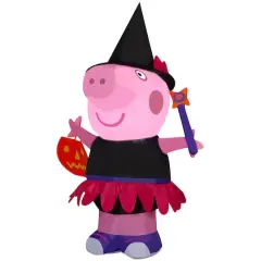 4ft. Airblown&reg; Inflatable Peppa Pig as Witch