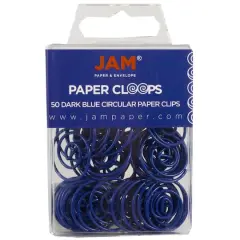 JAM Paper Circular Paper Cloops Dark Blue