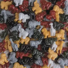 S&S&reg; Worldwide Plastic Safari Animal Beads, 20mm