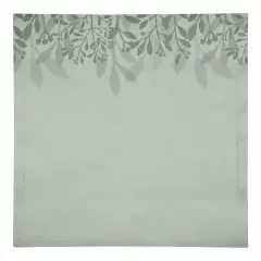 Floral Banner Cotton Twill Napkin Green
