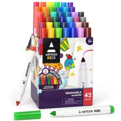 Arteza&reg; Kids Washable Markers, Broad Tip, 42 ct