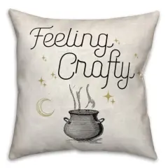 Feeling Crafty Throw Pillow