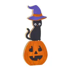 Jack-o'-Lantern & Witch Cat Stackable Wood D&eacute;cor Craft Kit by Creatology&trade;