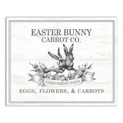 Easter Bunny Carrot Farm 2 16" x 20" Canvas Wall Art