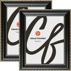 2 Pack Craig Frames Victoria Black & Gold Picture Frame