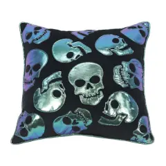 16" Silver Skull Pillow by Ashland&reg;